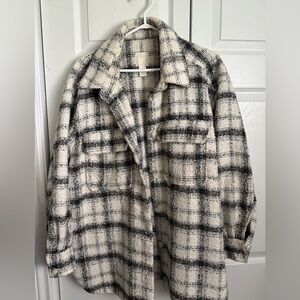H&M Plaid Shacket size XL